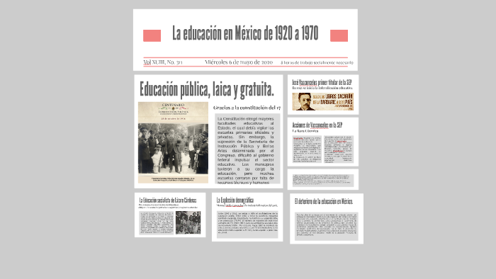 La eduación en México de 1920 a 1970 by Alvar Sosa on Prezi