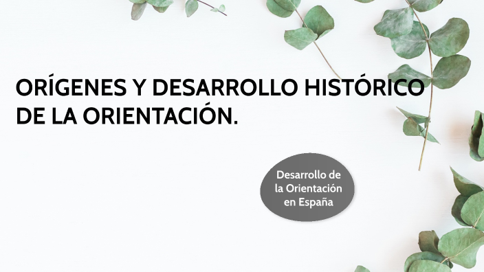 ORÍGENES Y DESARROLLO HISTÓRICO DE LA ORIENTACIÓN. By Estefany Felix ...