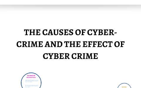 causes of cyber crime essay