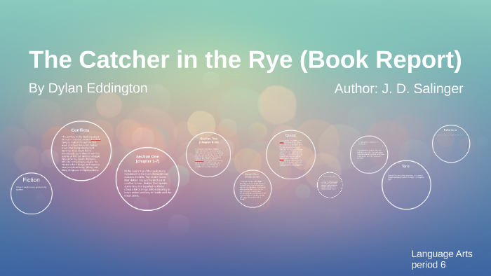 book report on catcher in the rye