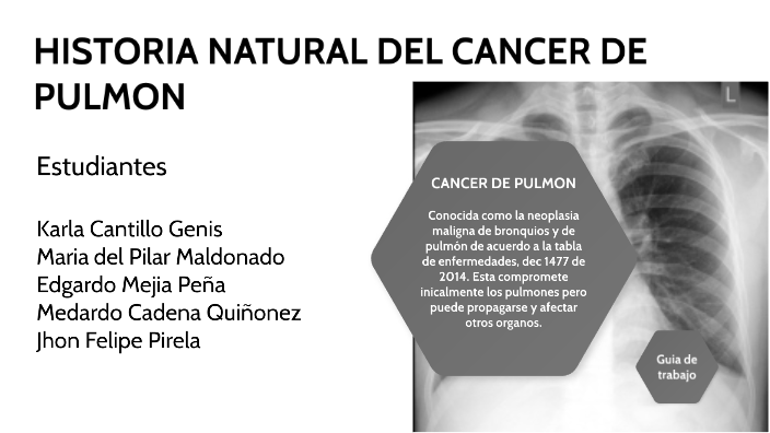 Historia Natural Cáncer de Pulmon by Jhon Felipe PIRELA ATENCIO on Prezi