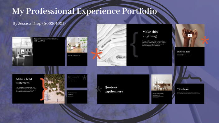 Experience Section In Portfolio Professional Experience Portfolio by Jessica Diep on Prezi