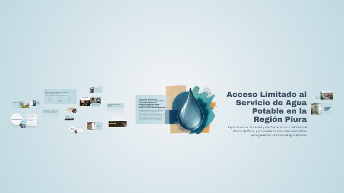 Acceso Limitado al Servicio de Agua Potable en la Región Piura by ...