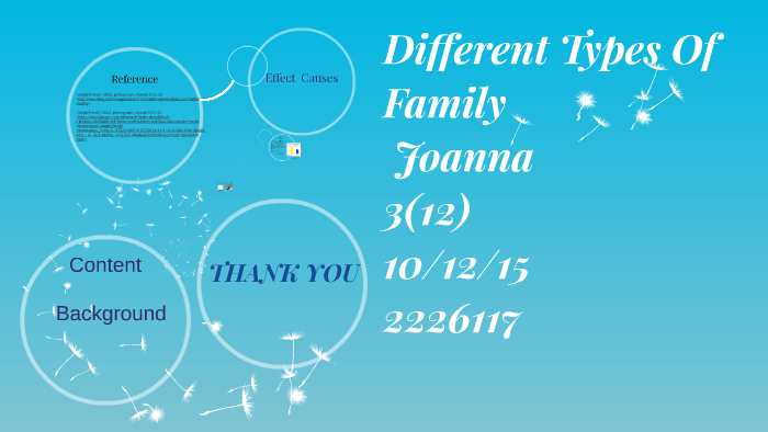 Different Types Of Family By YU YAN