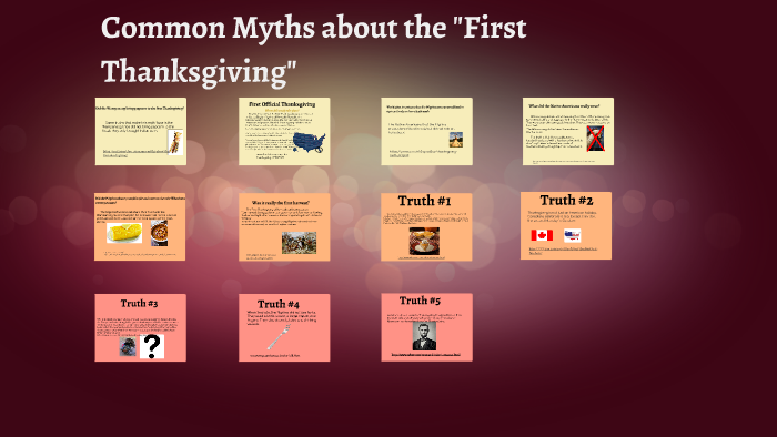 Common Myths About The First Thanksgiving By Angelina Klein On Prezi Next
