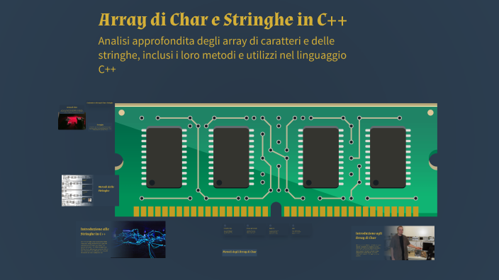 Array di Char e Stringhe in C++ by Federico Strozzi on Prezi