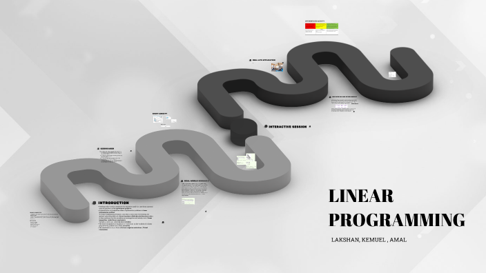 LINEAR PROGRAMMING by LAKSHAN MURUGANANDAM on Prezi