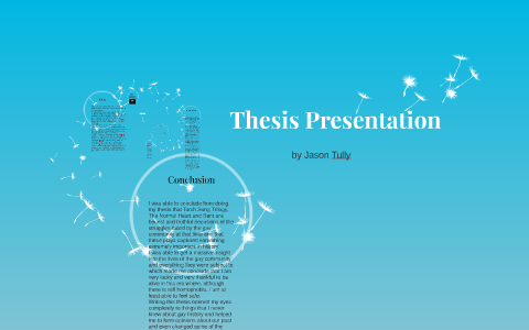 present your thesis meaning