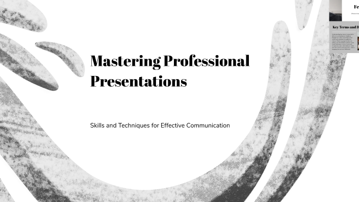 Mastering Professional Presentations by Thomas B. on Prezi