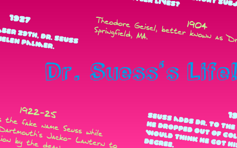 Dr. Seuss Timeline by Mary bkcir on Prezi