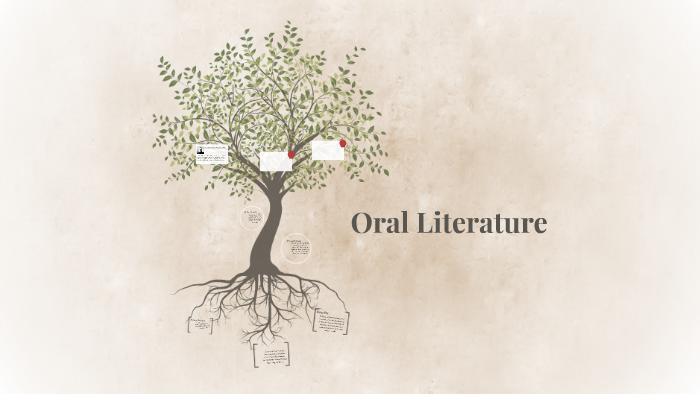 essay about oral literature