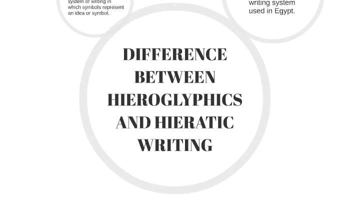  difference between hieroglyphics and hieratic writing by stephanie sanchez