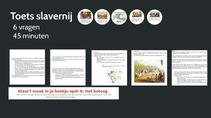 Slavernij Klas 2 Toets En Betoog By Niels Pax On Prezi