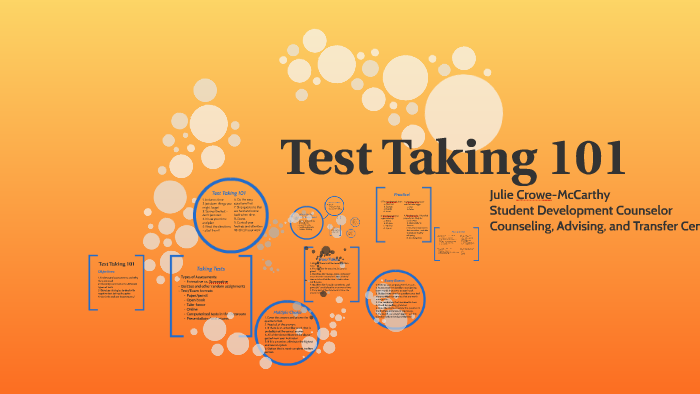 Test Taking 101 by Julie McCarthy on Prezi