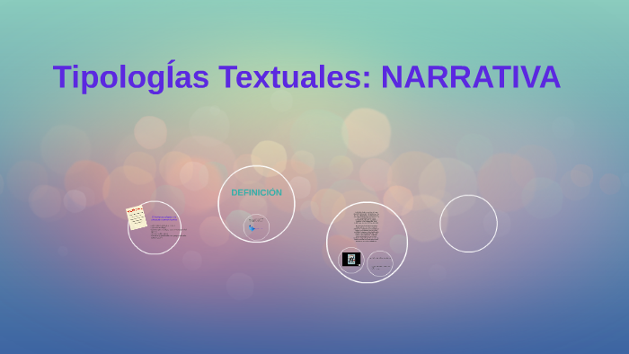 TipologÍas Textuales: NARRATIVA by gisela mansilla