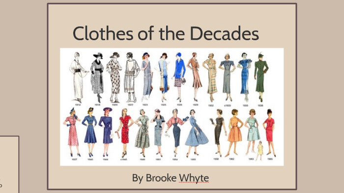 Clothes of the Decades by Brooke Whyte on Prezi