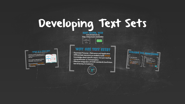 Text Set Project Developing Text Sets by Nick Calvin on Prezi