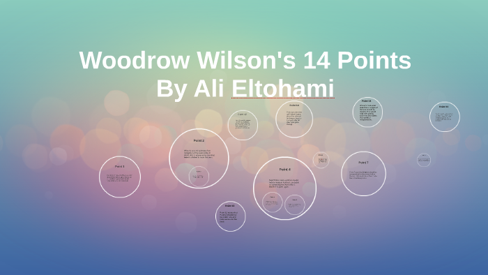 woodrow wilson 14 points goal