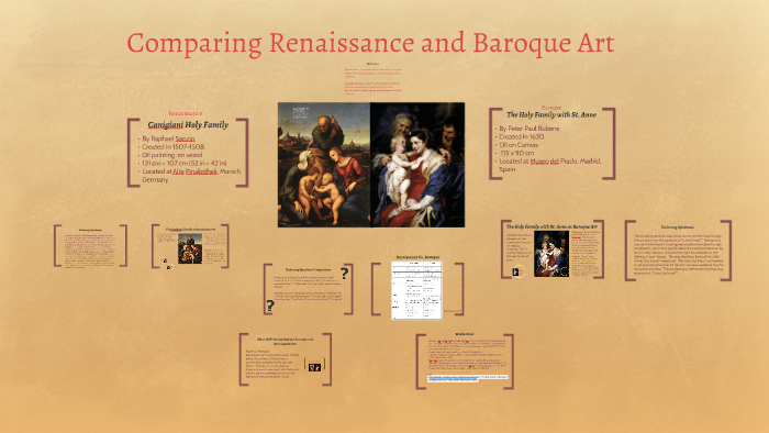 renaissance art comparison essay