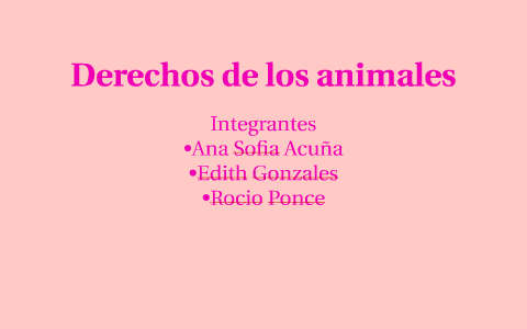 Derechos de los animales by Aleinad Ponce Orozco on Prezi