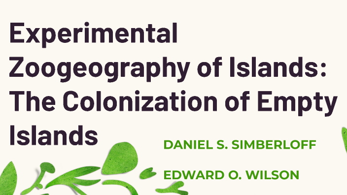 experimental zoogeography definition