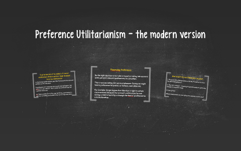 Preference Utilitarianism The Modern Version By James Lauder On Prezi Preference Utilitarianism The Modern Version By James Lauder On Prezi
