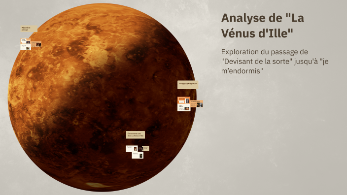 La Venus Dille Analyse Du Fantastique
