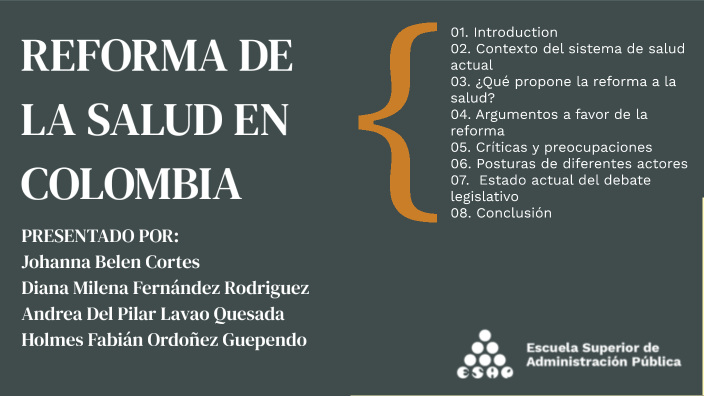 REFORMA DE LA SALUD EN COLOMBIA by Andrea Lavao Q on Prezi