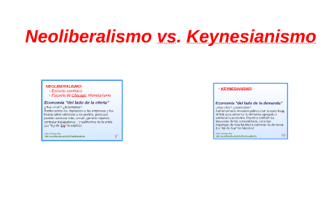 Neoliberalismo Vs. Keynesianismo By Enrique Pareja On Prezi