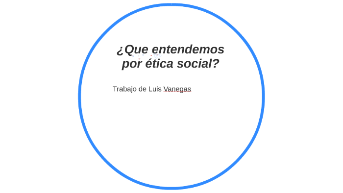 Que Entendemos Por Etica Social By Luis Vanegas 2081