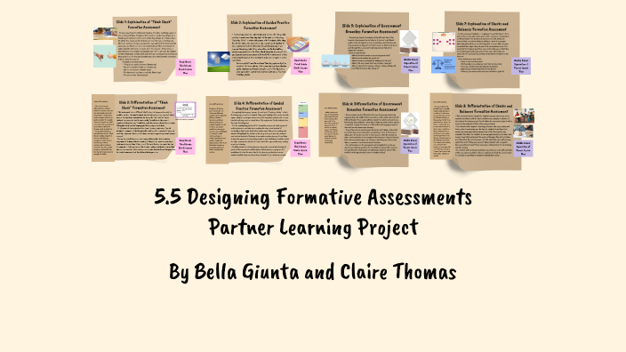 5.5 Designing Formative Assessments Partner Learning Project by Claire ...