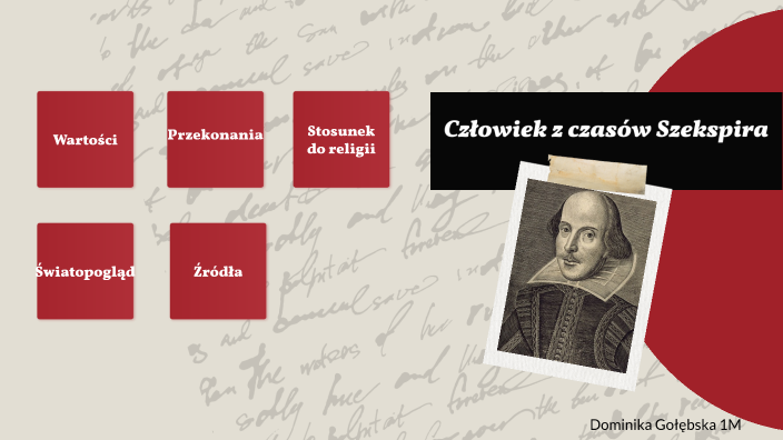 Aktor Z Czasow Szekspira Krzyzowka Człowiek z czasów Szekspira by Dominika Gołębska on Prezi