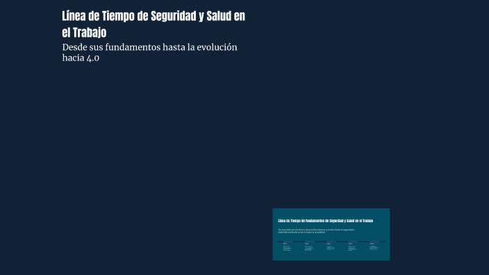 Línea de Tiempo de Seguridad y Salud en el Trabajo by Andrea Rodrigues ...