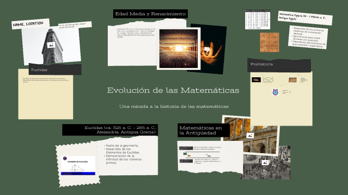Evolución de las Matemáticas by Pedro Padilla on Prezi