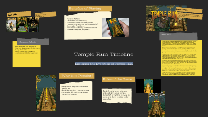 Run Time Line Temple Run Timeline by NOOR AJMAL on Prezi