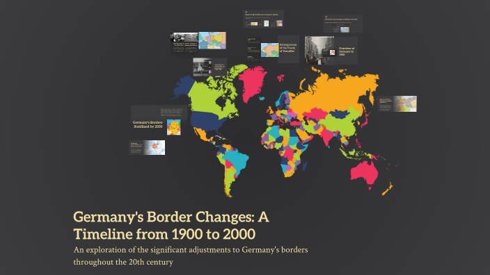 Germany's Border Changes: A Timeline from 1900 to 2000 by Feras ...