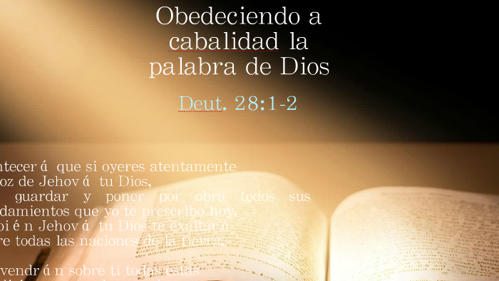 La Obediencia a la palabra de Dios by Astrid Quintana