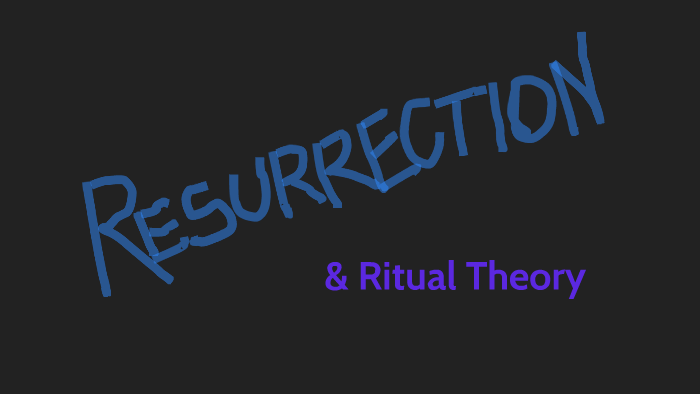 Reserection Ritual Resurrection & Ritual Theory by Mark Lamont