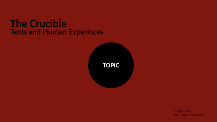 the crucible collective human experiences essay