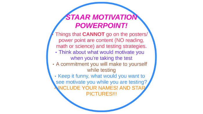STAAR MOTIVATION POSTER! by Gabrielle Creagh