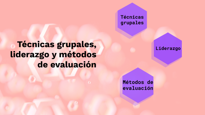 Técnicas grupales, liderazgo y métodos de evaluación by Maria Fernanda ...