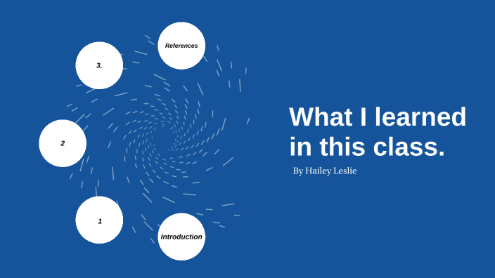 What I learned in this class by Hailey Leslie on Prezi