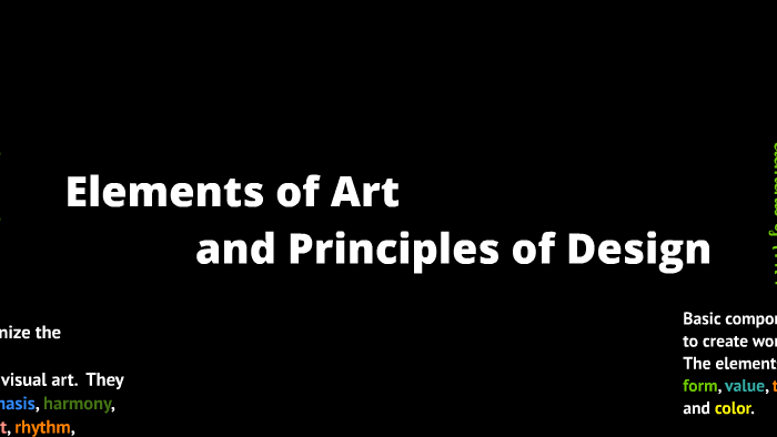 Art Elements and Principles of Design by melissa lesser on Prezi