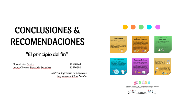 CONCLUSIONES & RECOMENDACIONES By Berenice Olivares On Prezi Next