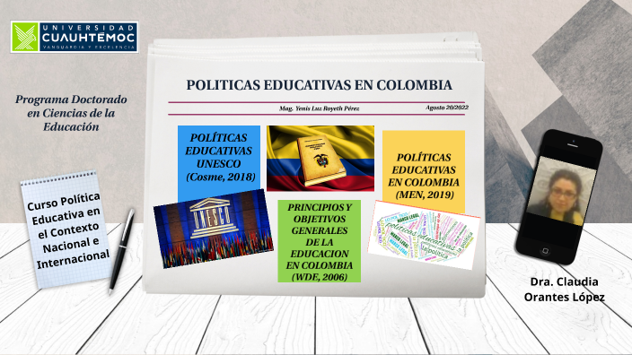 Políticas Educativas UNESCO En COLOMBIA By YENIS LUZ ROYETH PEREZ