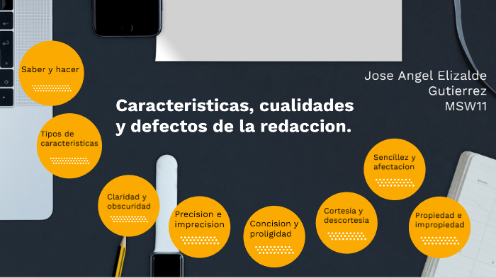 Caracteristicas, cualidades y defectos de la redaccion by Jose Angel