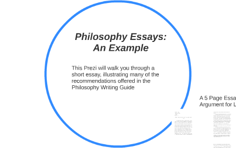 philosophical essay define
