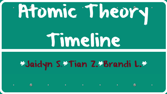 Atomic Theory Timeline by Some One on Prezi