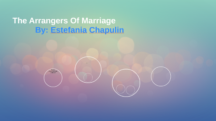 The Arrangers Of Marriage by Estefania Chapulin on Prezi