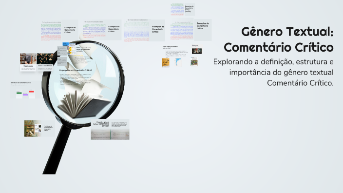 Gênero Textual: Comentário Crítico by Sarah de Oliveira on Prezi